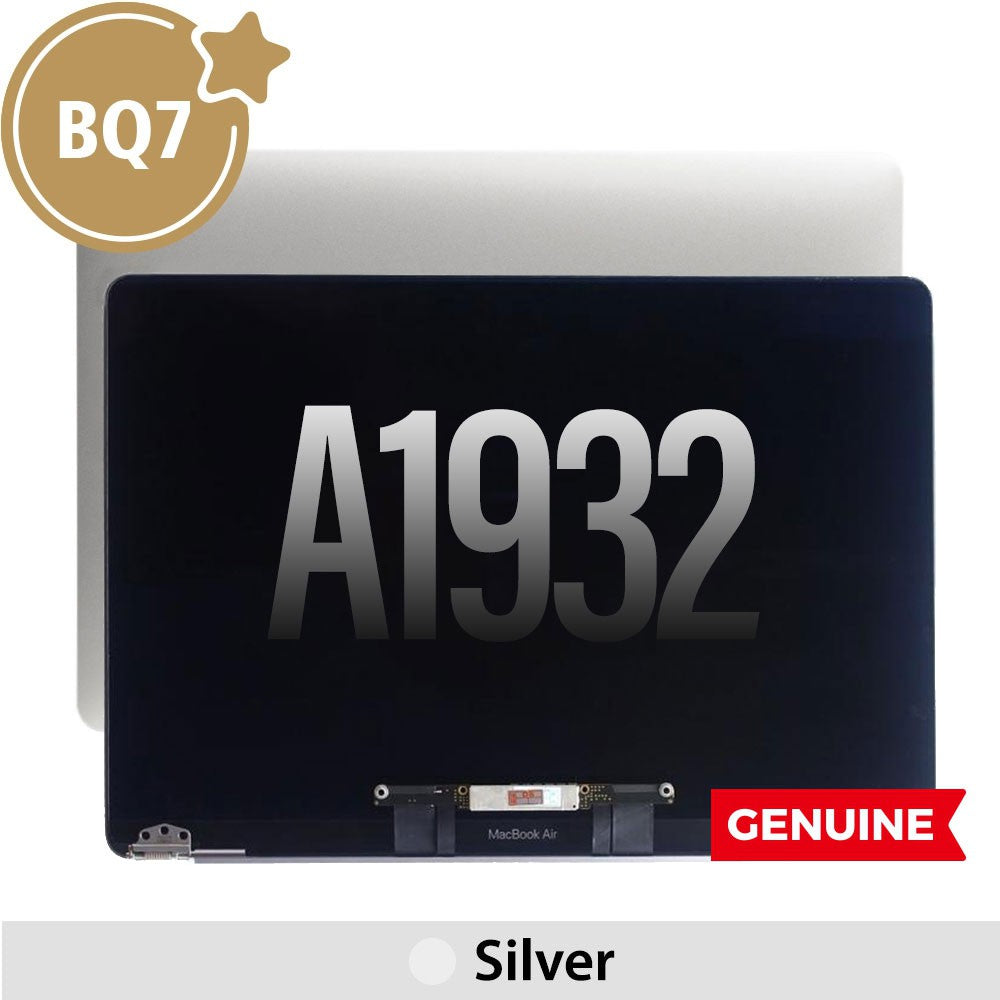 Complete LCD Display Assembly for MacBook Air 13" A1932 (2018) (BQ7)-Silver (This is genuine glass and genuine flex)