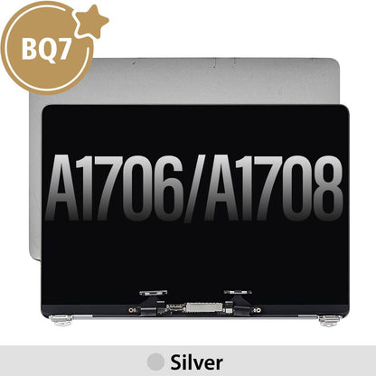 Complete LCD Display Assembly for MacBook Pro 13" A1706 / A1708 (BQ7)-Silver (This is genuine glass and genuine flex)
