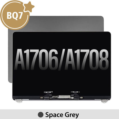 Complete LCD Display Assembly for MacBook Pro 13" A1706 / A1708 (BQ7)-Space Grey (This is genuine glass and genuine flex)