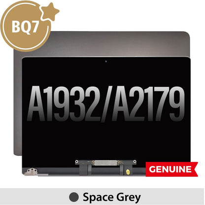 Complete LCD Display Assembly for MacBook Air 13" A1932 (Mid 2019) A2179 (Early 2020) (BQ7)-Gray (This is genuine glass and genuine flex)