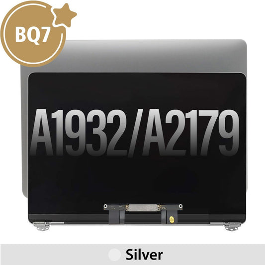 Complete LCD Display Assembly for MacBook Air 13" A1932 (Mid 2019) A2179 (Early 2020) (BQ7)-Silver (This is genuine glass and genuine flex)