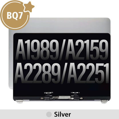 Complete LCD Display Assembly for MacBook Pro 13" A1989 / A2159 / 2289 / A2251 (BQ7)-Silver (This is genuine glass and genuine flex)