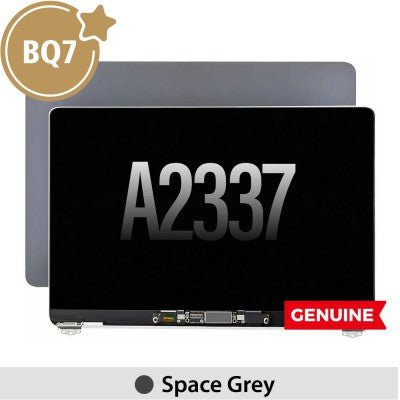 Complete LCD Display Assembly for MacBook Air 13" A2337 (BQ7)-Space Grey (This is genuine glass and genuine flex)