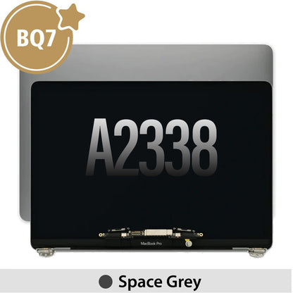 Complete LCD Display Assembly for MacBook Pro 13" A2338 (BQ7)-Space Gray (This is genuine glass and genuine flex)