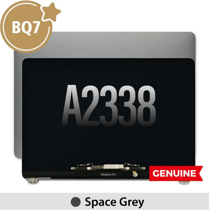 Complete LCD Display Assembly for MacBook Pro 13" A2338 (BQ7)-Space Gray (This is genuine glass and genuine flex)
