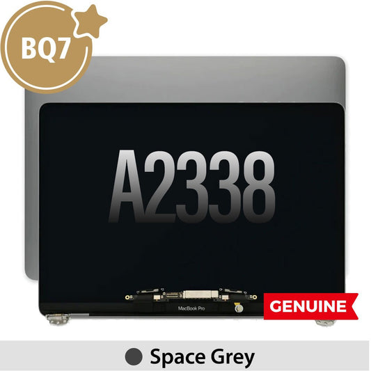 Complete LCD Display Assembly for MacBook Pro 13" A2338 (BQ7)-Space Gray (This is genuine glass and genuine flex)