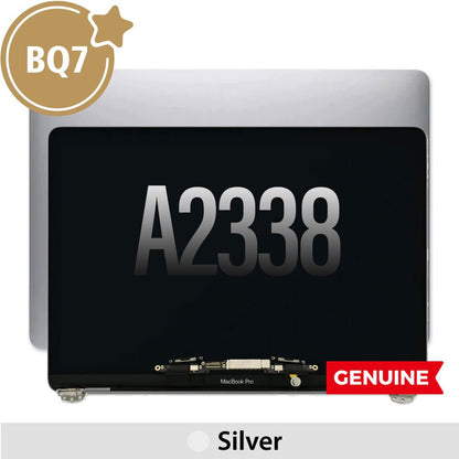 Complete LCD Display Assembly for MacBook Pro 13" A2338 (BQ7)-Silver (This is genuine glass and genuine flex)