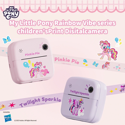 My Little Pony Rainbow Vibe Series Children’s Print Digital Camera available in puple and pink color