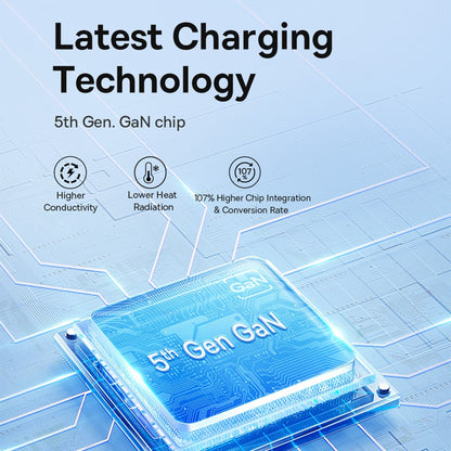 Baseus GaN5 Mini Fast Charger 1C 30W-Moon White, Small size, Compatible with multiple fast charging protocols
