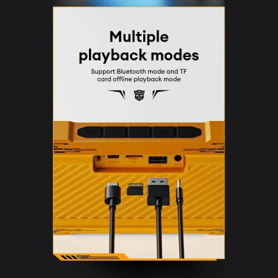 Transformers TF-Y10 Wireless Speaker, 360° Surround Sound, V5.4, 1800mAh Battery capacity