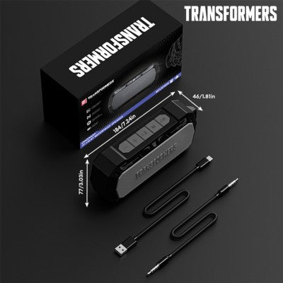 Transformers TF-Y10 Wireless Speaker, 360° Surround Sound, V5.4, 1800mAh Battery capacity