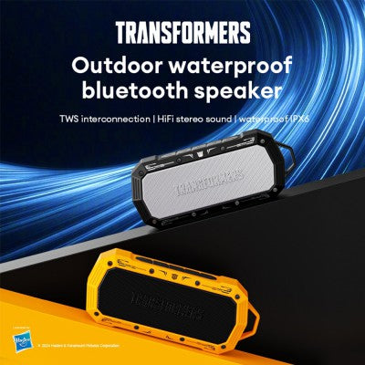 Transformers TF-Y10 Wireless Speaker, 360° Surround Sound, V5.4, 1800mAh Battery capacity