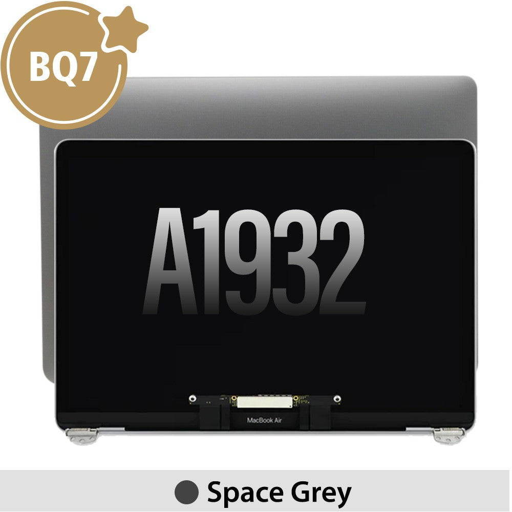 Complete LCD Display Assembly for MacBook Air 13" A1932 (2018) (BQ7)-Space Grey (This is genuine glass and genuine flex)