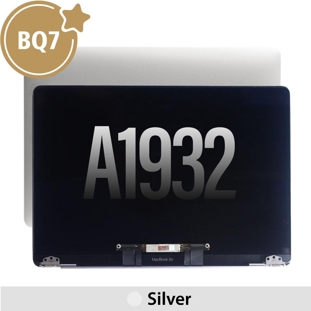 Complete LCD Display Assembly for MacBook Air 13" A1932 (2018) (BQ7)-Silver (This is genuine glass and genuine flex)