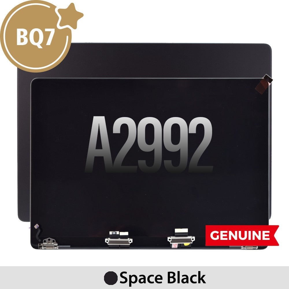 BQ7 Complete LCD Display Assembly for MacBook Pro 13" A2992 (2023) -Space Black (This is genuine glass and genuine flex)