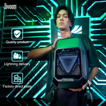 Divoom Cyberbag Pixel Art LED Backpack