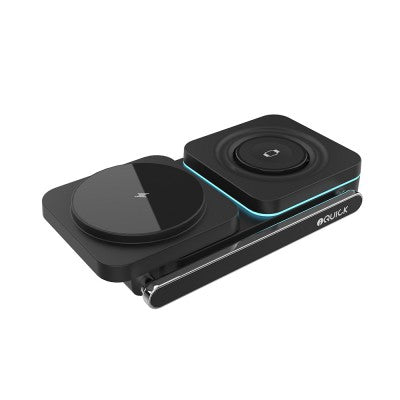 iQuick Twig T6 3 in 1 Foldable Wireless Charger Stand, 3 IN 1 WIRELESS CHARGER Support for Series iPhone/ Android/ Airpods/ pro/ iWatch.