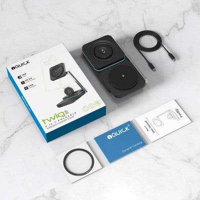 iQuick Twig T6 3 in 1 Foldable Wireless Charger Stand, 3 IN 1 WIRELESS CHARGER Support for Series iPhone/ Android/ Airpods/ pro/ iWatch.